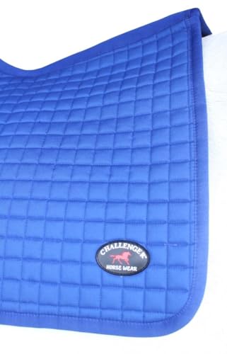 Horse Contoured English Quilted Lightweight All-Purpose Saddle Pad 72TS34 - color: Blue
