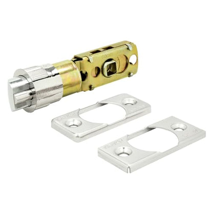 "Nuk3y 6 Way Adjustable Door Latch Bolt (Satin Nickel, Deadlatch)" - color: Satin Nickel, size: Deadlatch