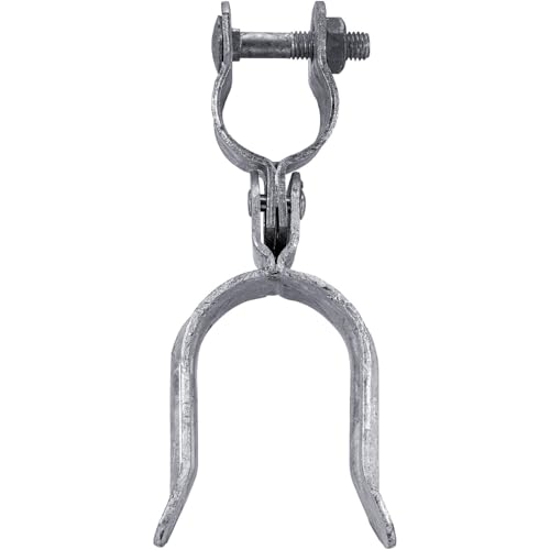 Heavy Duty Fork Latch (Bolt in) 1-3/8" x 1-7/8" Galvanized Pressed Steel - color: GALVANIZED, size: 1-3/8" x 1-7/8"