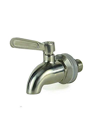 Stainless Steel Milk Transport Cans with Strong, Sealed Lid and Optional Spigot (2.6 Gallon, with Spigot) - color: Including Spigot, size: 2.6 Gallon