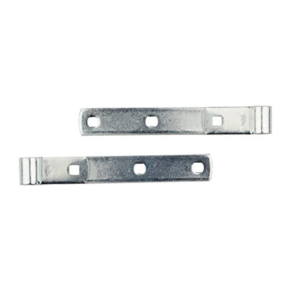 National Hardware Screw Hooks Strap Hinges, 8", Steel, 2-Pack, Zinc Plated | Screw Hooks Drive Into Posts for Adjustable Alignment on Gates, Barn Doors and Sheds; Indoor or Outdoor - size: 8 Inch