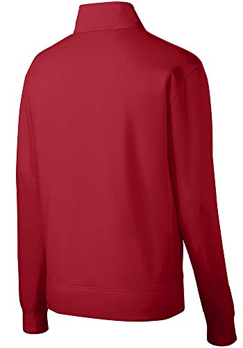 DRIEQUIP - Youth Moisture Wicking Fleece Full-Zip Jacket in Sizes XS-XL - color: Deep Red, size: Medium