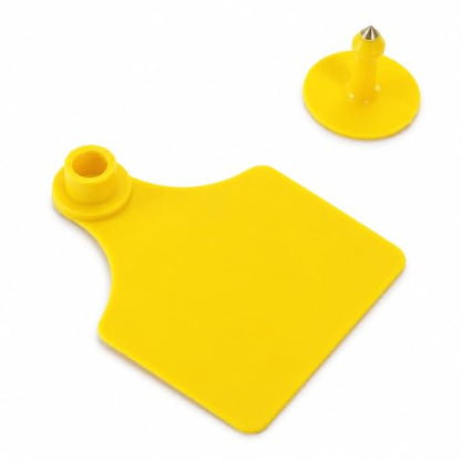 Okllen Set of 100 Blank Cattle Ear Tags, Large Livestock Ear Tag