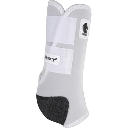 Classic Equine Legacy2 Support Boots, Front (White, Large) - color: White, size: Large