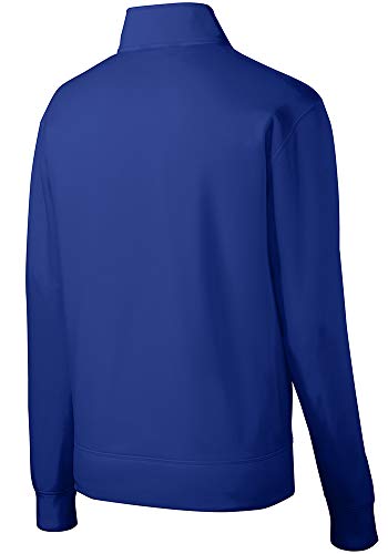 DRIEQUIP - Youth Moisture Wicking Fleece Full-Zip Jacket in Sizes XS-XL - color: True Royal, size: Medium