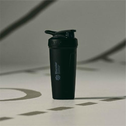 BlenderBottle Sport Flip Stainless Steel Shaker Bottle 24 oz Black - color: Black - New, size: 24 Ounces, style: Flip