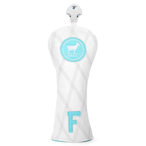 White and Blue Goat Style Golf Driver Headcover Fairway Wood Head Cover Hybrid UT Headcover Cover Premium Golf Accessories for Men - color: 1x fairway cover