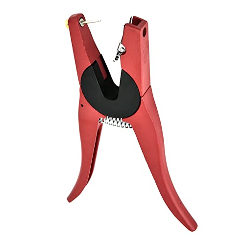 Generic Livestock Ear Tag Plier Applicator Tool Heavy Duty Alloy Ergonomic Anti Slip Handle with Spare Pin for Pig Cow Cattle Sheep Goat Farm Animals