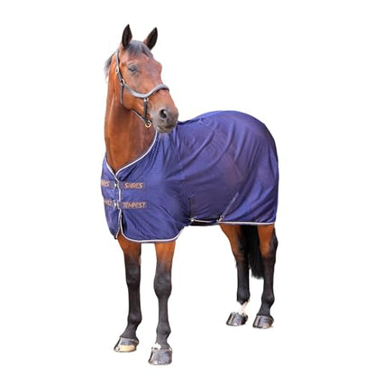Shires Equestrian Tempest Original Mesh Cooler - Navy (63") - color: Navy, size: 63"