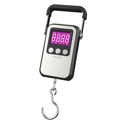 Klau Portable Rechargeable Luggage Hanging Scale,60 kg/120 lb, Black | Heavy Duty, Wide Handle, For Home Farm Hunting Outdoor