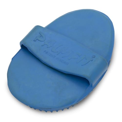 Grewal Equestrian Palm Fit Curry Comb (Royal Blue) - color: Royal Blue
