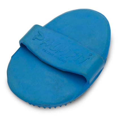 Grewal Equestrian Palm Fit Curry Comb (Royal Blue) - color: Royal Blue