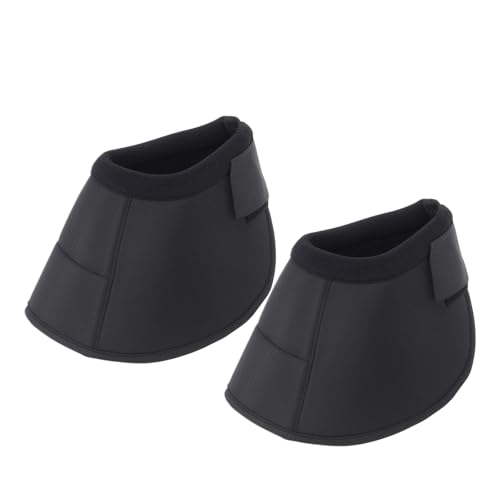 Horse Hoof Boot, Easy to Wear & No-Turn Horse Shoes, Protective Equine Bell Boots with Loop Closure, Professional Equestrian Supplies for Riding & Training, Secure Fit for Equine Hoofs (2Pcs,L)
