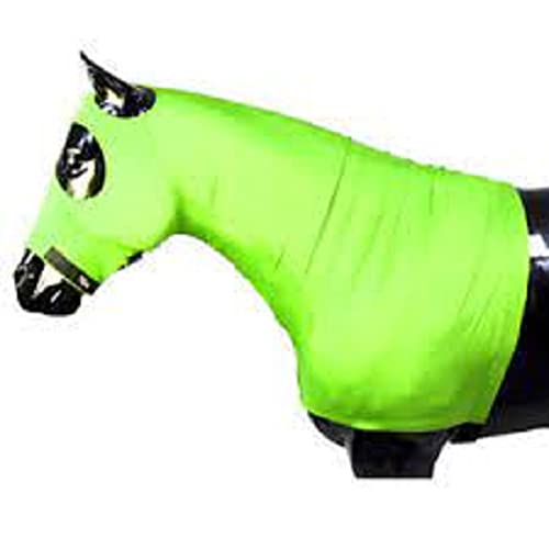 for Horses XS Solid Zipper Stretch Hood -Neon Green