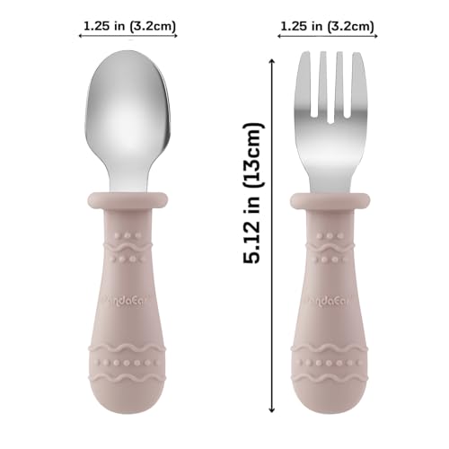 PandaEar 6-in-1 Stainless Steel Baby Feeding Set | Divided Suction Plate, Bowl, Sippy Cup with Straw, Bib, Spoon & Fork | BPA-Free Toddler Feeding Essentials for Self-Feeding (Pink) - color: Pink