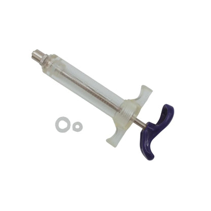 Reusable Veterinary Syringe Without Dose Nut – (10cc) - For Livestock Use | Durable Plastic Barrel | Luer-Lock & Luer-Slip Compatible | Equine, and Veterinary Use | Available in 10cc, 20cc, 30cc, 50cc - size: 10cc