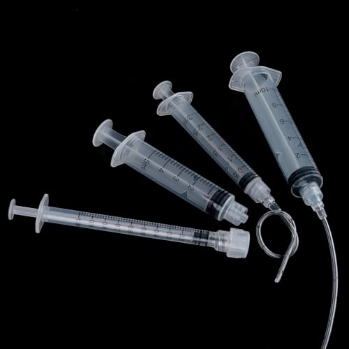 3ml Luer Lock Syringe with Cap and Soft Plastic Tube, Pack of 30 - size: 3ml - 2.0mm Tube