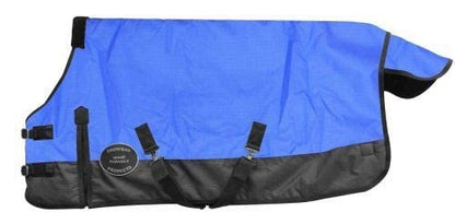 Showman Pony/Yearling 48"- 54" 1200 Denier Waterproof & Breathable Turnout Sheet - color: Blue