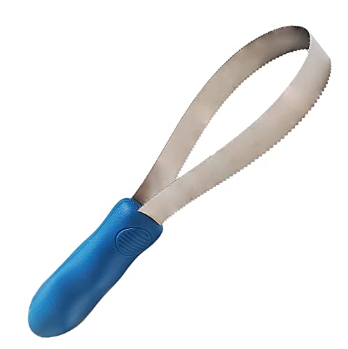 Stainless Steel Horse Curry Comb Horse Brushes for Grooming Curry Comb for Dogs Dual-Sided Shedding Blade Tool for Dogs 1 Pack Blue One Roll