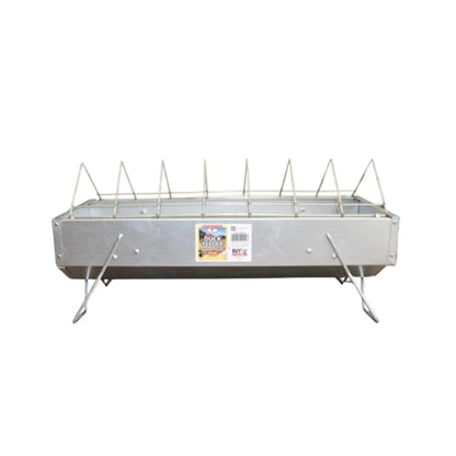 Little Giant® Duck Feeder - Galvanized Steel with Feed Saver Grid - Heavy Duty Metal Feeder Designed for Ducks - Made in USA (20 Inch) - size: 20 Inch