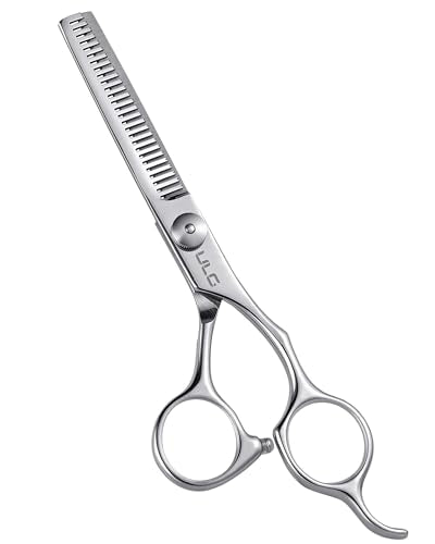 ULG Hair Thinning Scissors, Thinning Shear for Hair Cutting 6.5 inch Right-Hand Barber Scissors Salon Texturizing Shears Made of Japanese Stainless Steel, Silver - color: Silver