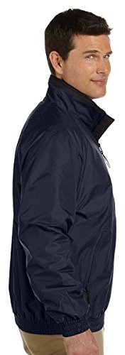 Harriton Womens Fleece-Lined Nylon Jacket (M740) - color: Navy/Black, size: XX-Large