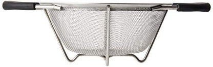 ExcelSteel Professional Quality Heavy Gauge Mesh Colander With Santopreme Handles, 6-1/2-Inch