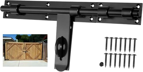 17" Slide Bolt Gate Latch，Face Mount Weld/Screws on gate Left/Right Side