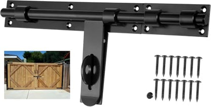 17" Slide Bolt Gate Latch，Face Mount Weld/Screws on gate Left/Right Side