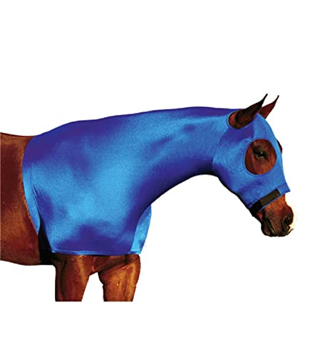 for Horses XXS Solid Zipper Stretch Hood- Royal Blue