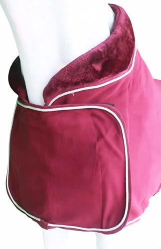 Challenger Horse Soft Fleece Cooler Contoured Exercise Blanket Liner Sheet Wicks 43MI03BG - color: Burgundy, size: 72 inches