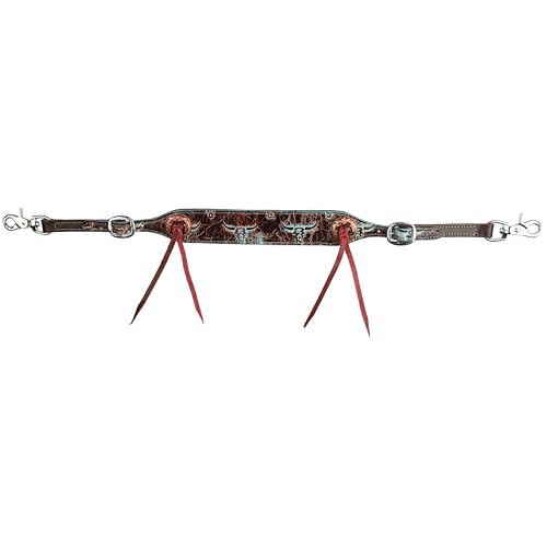 Showman Weathered Steer Leather Wither Strap