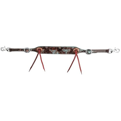 Showman Weathered Steer Leather Wither Strap