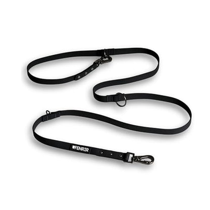Fenrir - Dog Training Leash - Heavy Duty Dog - Double Ended Carabiner - Long Dog Lead - Non-Slip Lead Waterproof Gear for Large & Small Dogs Puppy - 2.1m (Black) - color: Black