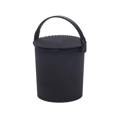 Hachiman Micro Bucket, 0.18 Gallon Heavy Duty Bucket with Lid & Handle - color: Black, size: Micro