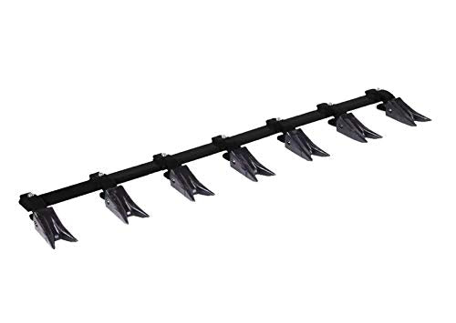 Bucket Tooth Bar for Sub-Compact Tractor - Black 46 Inch, Fits Bucket Cutting Edges Sized 1/2" or Less with No Drilling Required | Heavy Duty Design by Heavy Hitch | Made in USA - color: Black, size: 46"