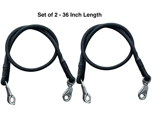 Majestic Ally Bungee Horse Trailer, Black - color: Black, size: 36 inch
