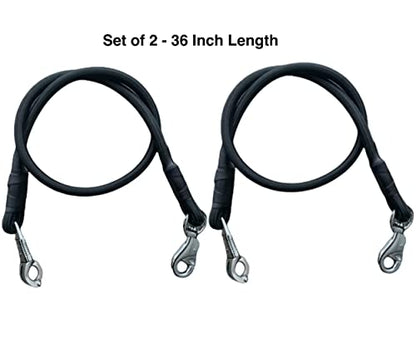 Majestic Ally Bungee Horse Trailer, Black - color: Black, size: 36 inch
