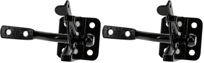 National Hardware Gate Latch, N184-861 | Automatic | Black | Pack of 2 - size: 1 Count (Pack of 2)