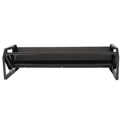 Livestock Feeding Trough 22 Gallon Capacity 45" Hay Feeder Heavy - color: Black