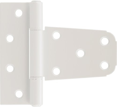The Hillman Group 853353 Vinyl Fence Gate Hinge - Aluminum - White Finish 1-Pack