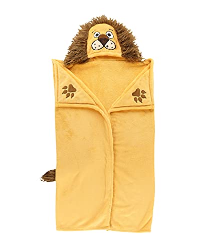 Lazy One Wearable Hooded Blanket for Kids, Animal Hooded Blanket (Lion) - color: Lion Hooded Blanket