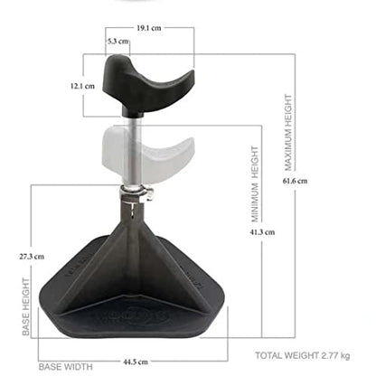 HOOF-IT Blacksmith Farrier Horse Hoof Stand, Black - color: Black