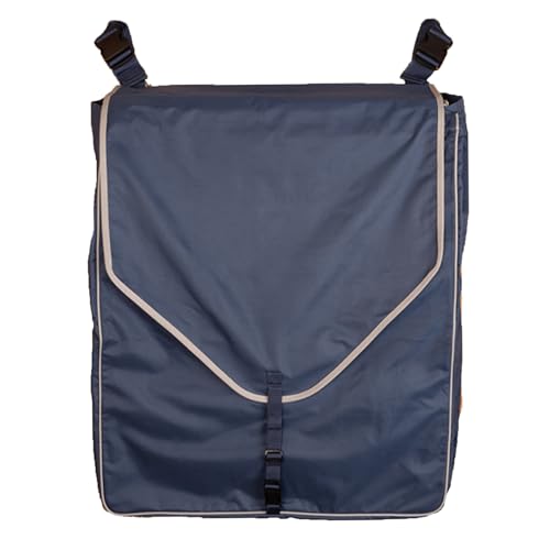 Schneiders Supreme Stall Front Large Horsewear Bag II | Durable 600D Polyester | Teflon Coated | Removable Plexiglass Bottom | Portable & Easy to Hang | Color Navy - color: Navy