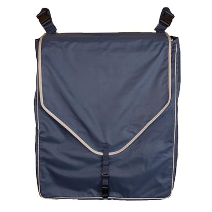Schneiders Supreme Stall Front Large Horsewear Bag II | Durable 600D Polyester | Teflon Coated | Removable Plexiglass Bottom | Portable & Easy to Hang | Color Navy - color: Navy