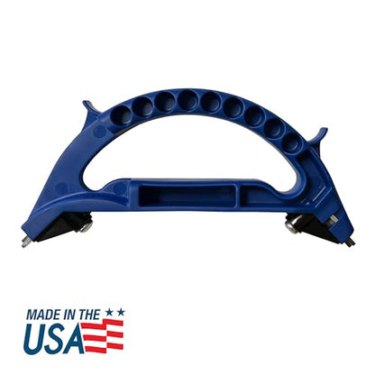 AccuSharp All-in-One Sharpener, All Purpose Sharpener for Knives, Scissors, Garden Tools, Sharpens & Restores Serrated Knives, Cleavers, Axes, Machete, Blue - color: Blue