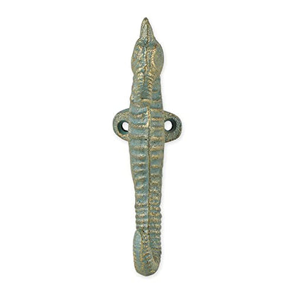 DII Cast Iron Decorative Wall Hook Set, Seahorse Hook, 2 Count - size: Seahorse Hook