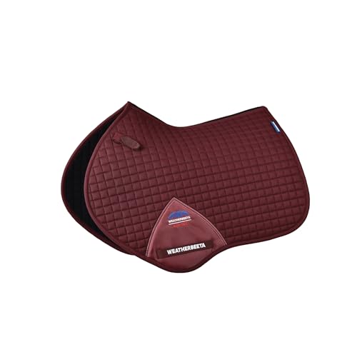 WeatherBeeta Prime Air-Tec Jump Shaped Saddle Pad - color: Burgundy, size: Large