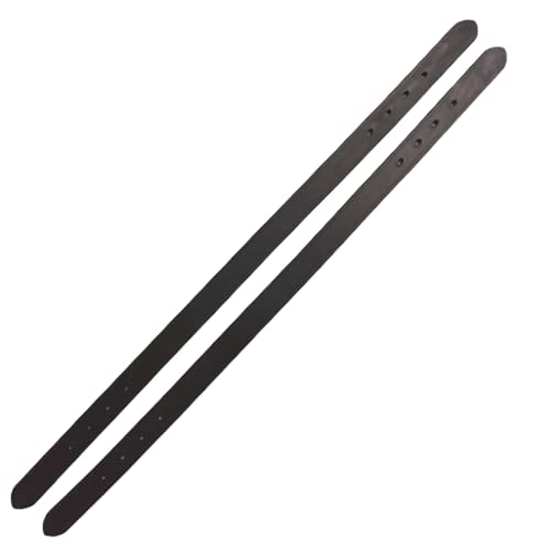 Majestic Ally 2 Pcs Smooth Replacement Leather Crown for Breakaway Halter - color: Brown