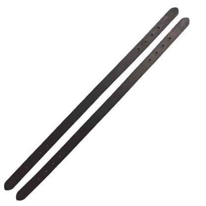 Majestic Ally 2 Pcs Smooth Replacement Leather Crown for Breakaway Halter - color: Brown